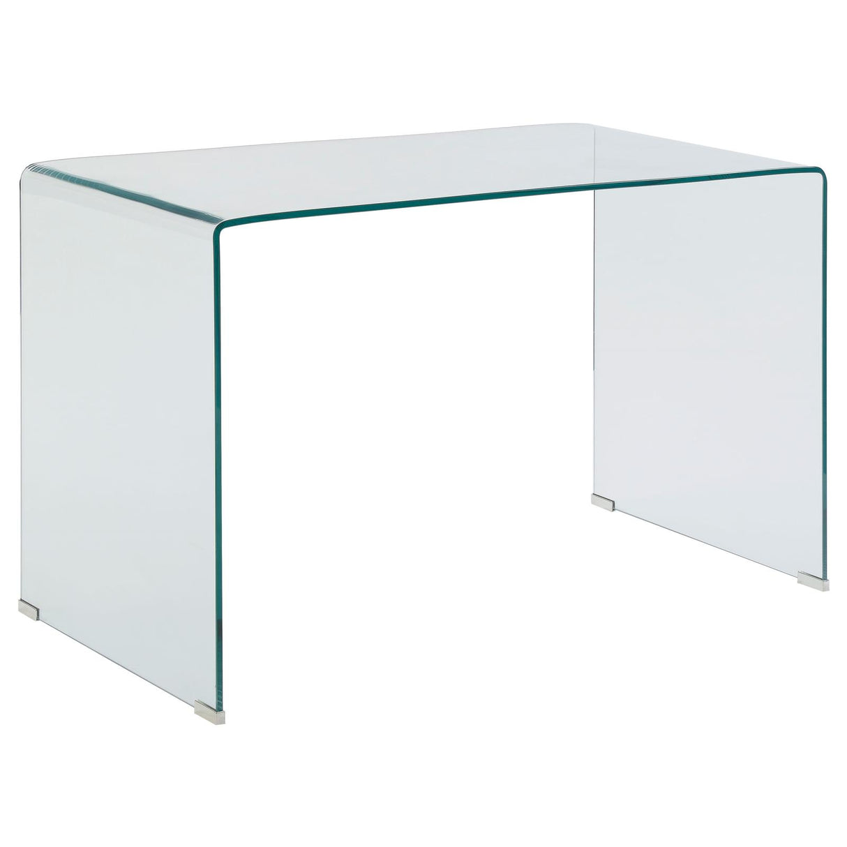 Highsmith Clear Glass Writing Desk from Coaster - Luna Furniture