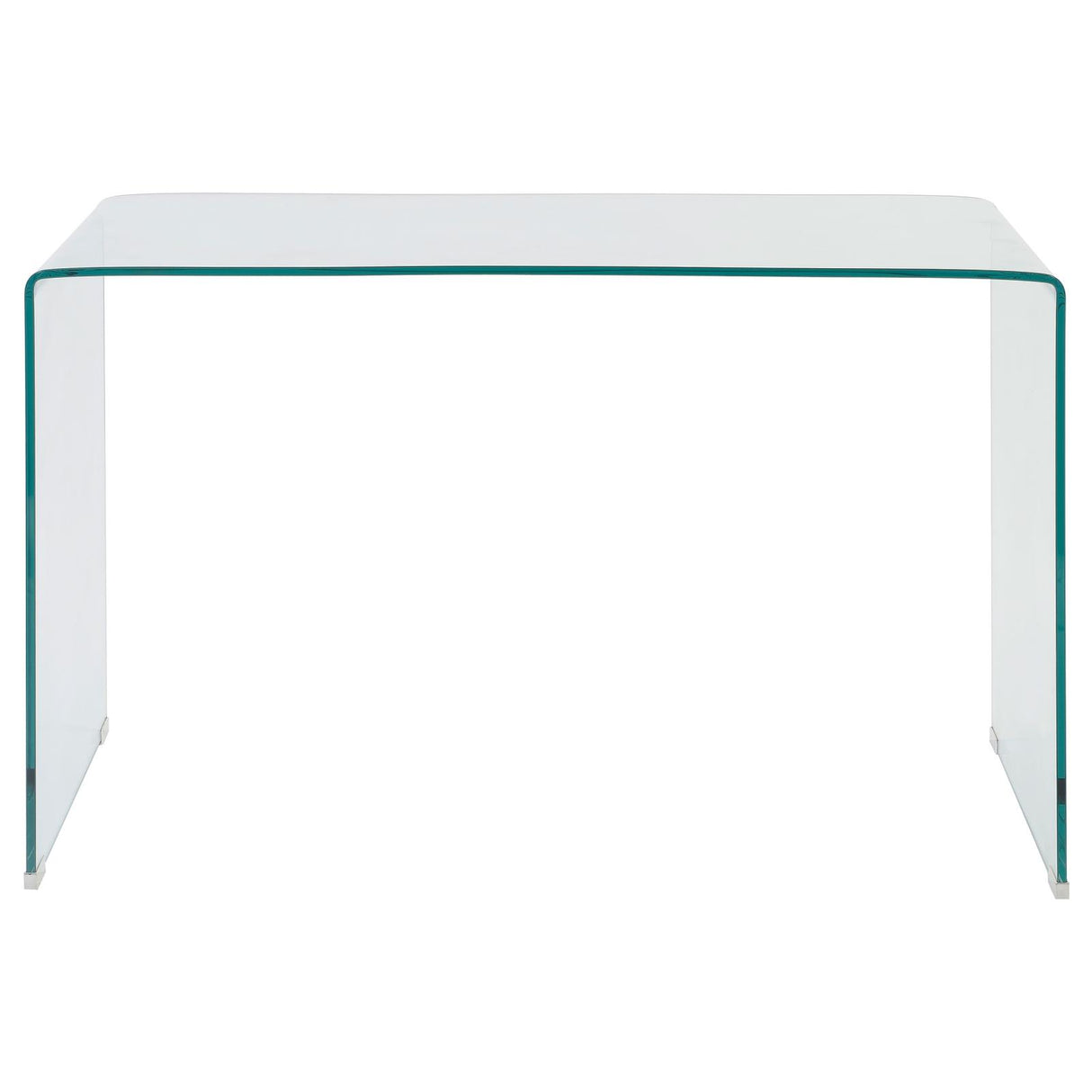 Highsmith Clear Glass Writing Desk from Coaster - Luna Furniture