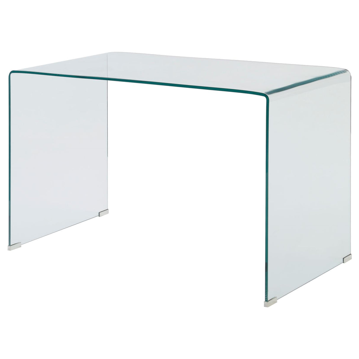 Highsmith Clear Glass Writing Desk from Coaster - Luna Furniture