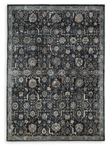 Hilcott Blue/Cream/Brown Medium Rug from Ashley - Luna Furniture