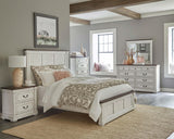 Hillcrest 9-drawer Dresser with Mirror Dark Rum and White from Coaster - Luna Furniture