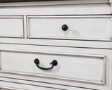 Hillcrest 9-drawer Dresser with Mirror Dark Rum and White from Coaster - Luna Furniture