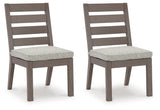 Hillside Barn Gray/Brown Outdoor Dining Chair (Set of 2) - P564-601 - Luna Furniture