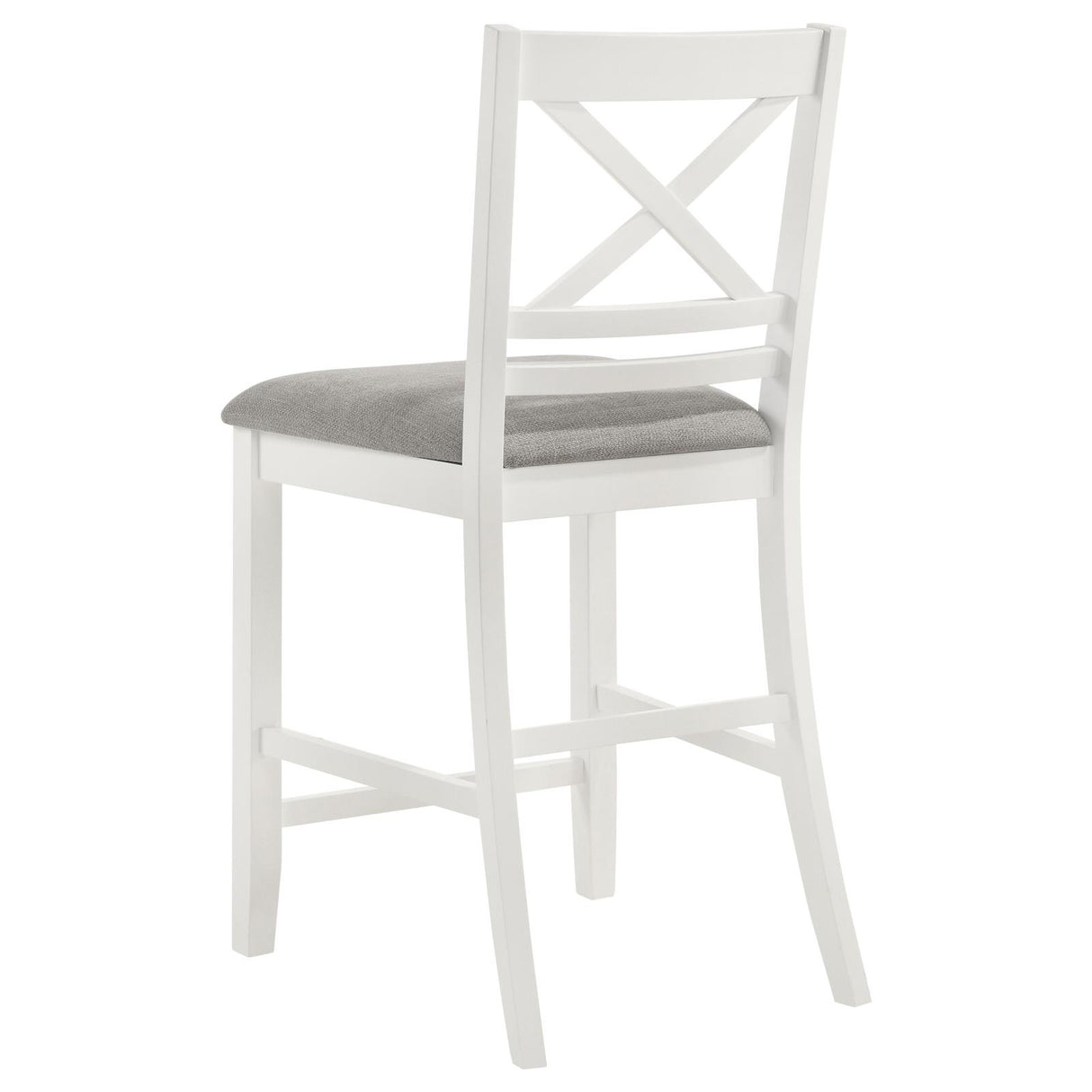 Hollis X-Back Counter Height Dining Chairs White and Grey (Set of 2) from Coaster - Luna Furniture