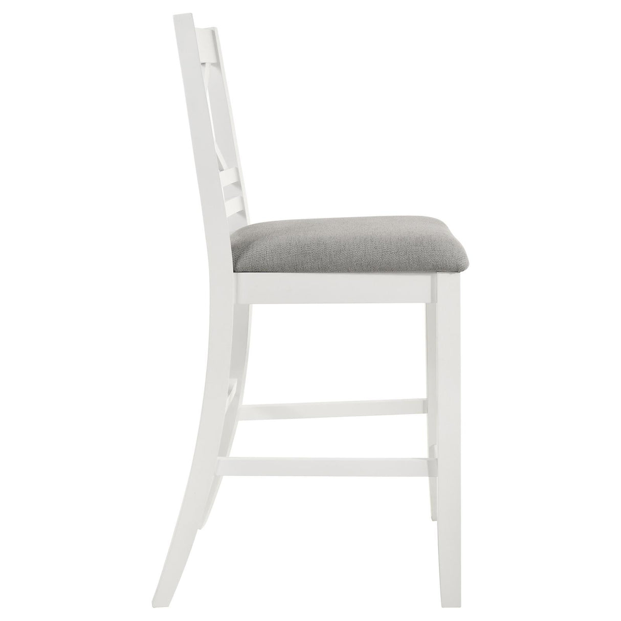 Hollis X-Back Counter Height Dining Chairs White and Grey (Set of 2) from Coaster - Luna Furniture