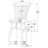 Hollyoak Walnut/Black 7-Piece Rectangular Dining Set from Coaster - Luna Furniture