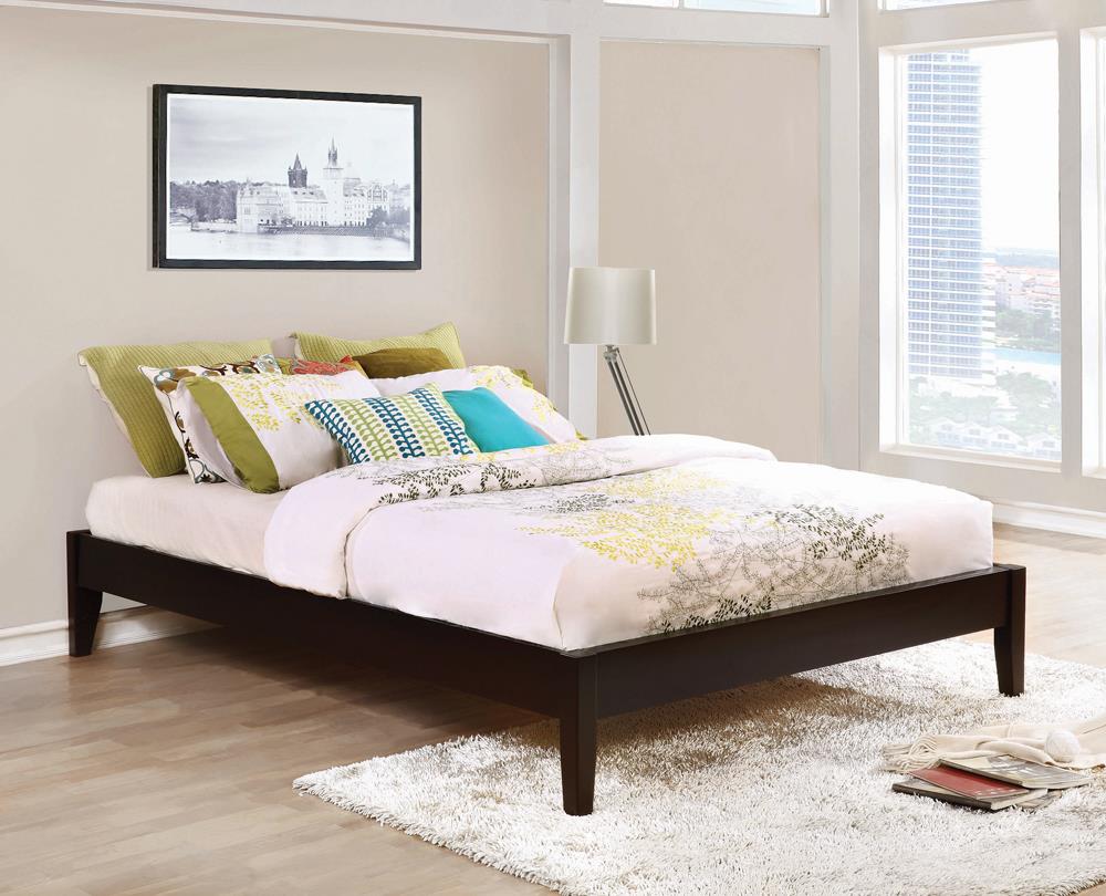 Hounslow California King Universal Platform Bed Cappuccino from Coaster - Luna Furniture