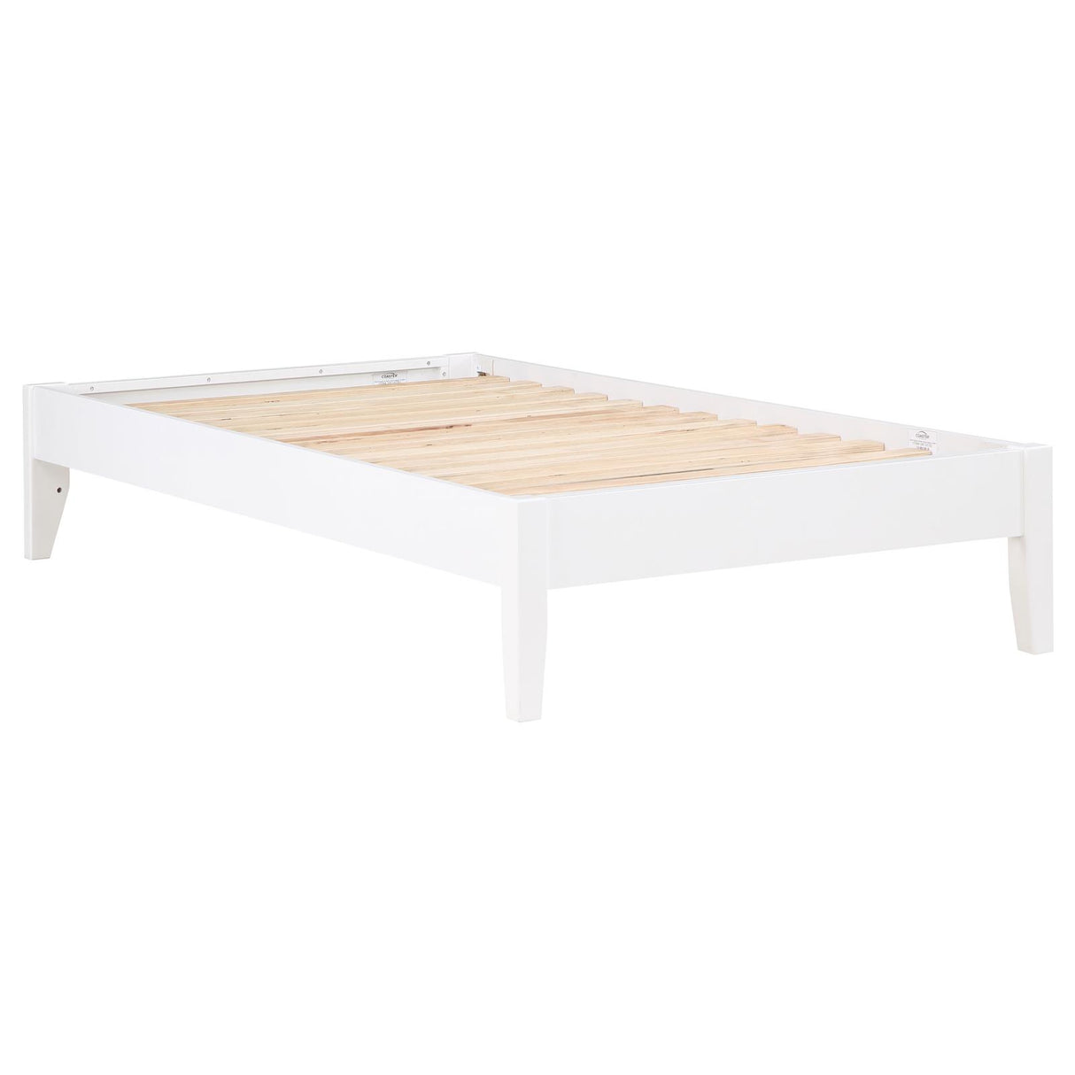 Hounslow Platform Twin Bed White from Coaster - Luna Furniture