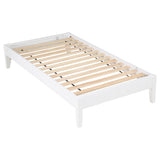 Hounslow Platform Twin Bed White from Coaster - Luna Furniture