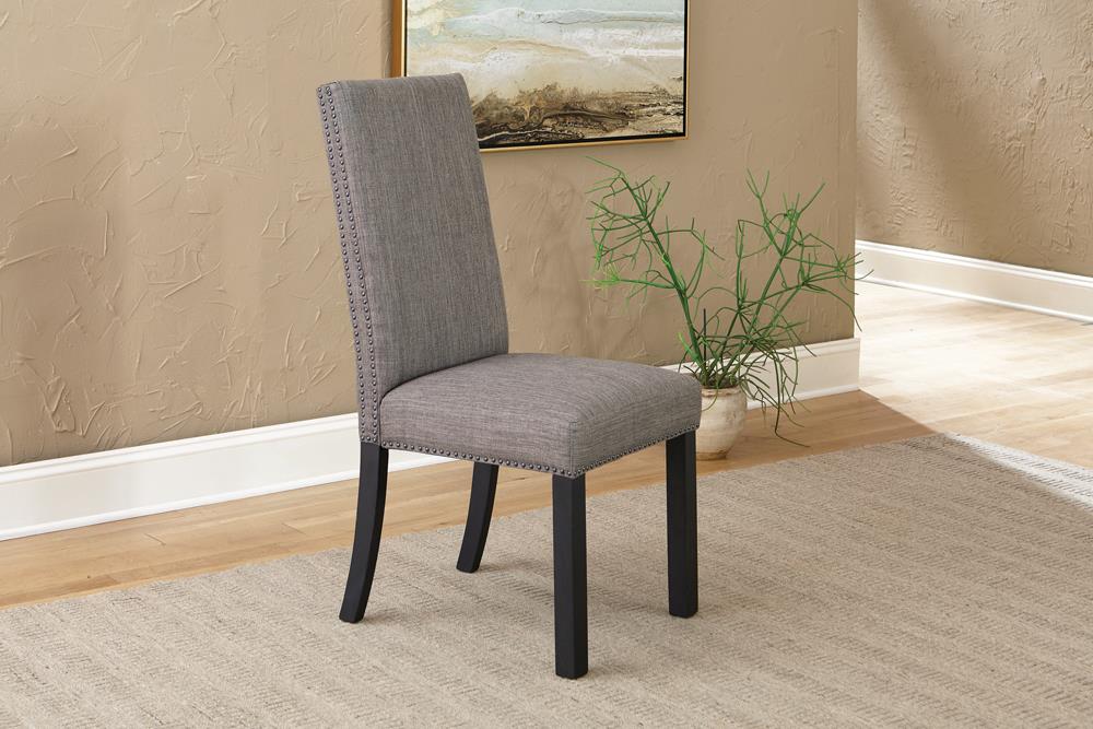 Hubbard Charcoal Upholstered Side Chairs, Set of 2 from Coaster - Luna Furniture