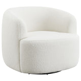 Hudson Upholstered Swivel Chair Natural - 905726 - Luna Furniture