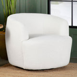 Hudson Upholstered Swivel Chair Natural - 905726 - Luna Furniture