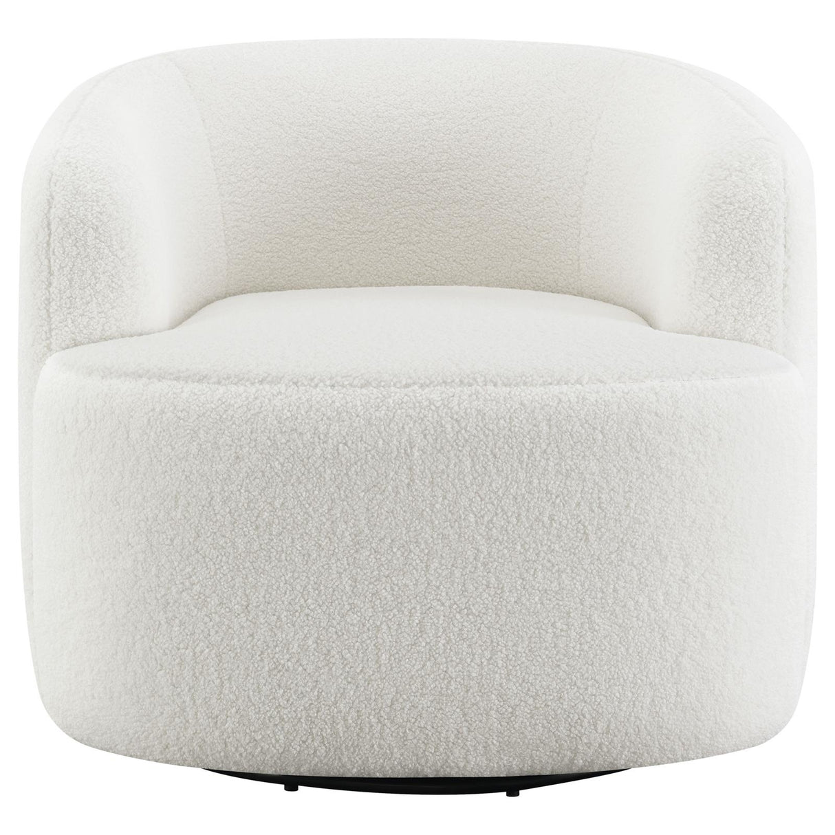 Hudson Upholstered Swivel Chair Natural - 905726 - Luna Furniture