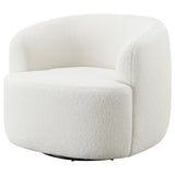 Hudson Upholstered Swivel Chair Natural - 905726 - Luna Furniture