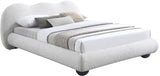 Hyde Boucle Fabric Queen Bed (3 Boxes) Cream from Meridian - Luna Furniture