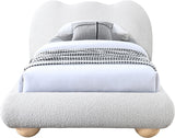 Hyde Boucle Fabric Twin Bed (3 Boxes) Cream from Meridian - Luna Furniture