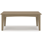 Hyland wave Driftwood Outdoor Coffee Table from Ashley - Luna Furniture