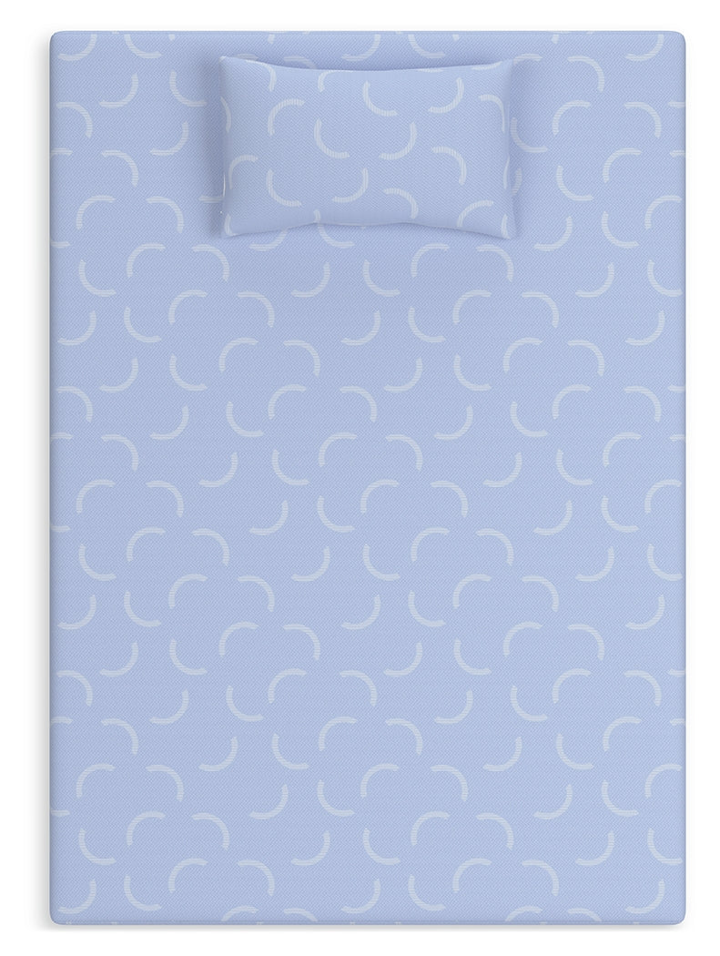 iKidz Ocean Blue Full Mattress and Pillow from Ashley - Luna Furniture