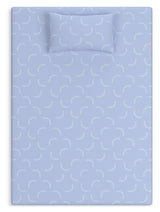 iKidz Ocean Blue Twin Mattress and Pillow from Ashley - Luna Furniture