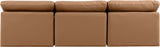 Indulge Faux Leather Sofa Cognac from Meridian - Luna Furniture