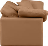 Indulge Faux Leather Sofa Cognac from Meridian - Luna Furniture