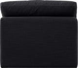 Indulge Linen Textured Fabric Living Room Chair Black from Meridian - Luna Furniture