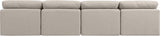 Indulge Linen Textured Fabric Sofa Beige from Meridian - Luna Furniture