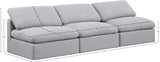 Indulge Linen Textured Fabric Sofa Grey from Meridian - Luna Furniture