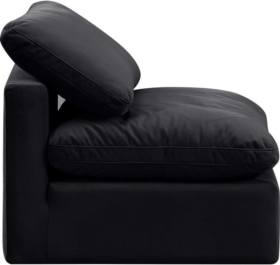 Indulge Velvet Living Room Chair Black from Meridian - Luna Furniture