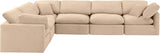 Indulge Velvet Sectional Beige from Meridian - Luna Furniture