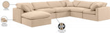 Indulge Velvet Sectional Beige from Meridian - Luna Furniture