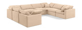 Indulge Velvet Sectional Beige from Meridian - Luna Furniture