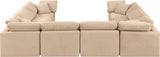 Indulge Velvet Sectional Beige from Meridian - Luna Furniture