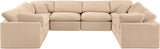 Indulge Velvet Sectional Beige from Meridian - Luna Furniture