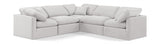 Indulge Velvet Sectional Cream from Meridian - Luna Furniture