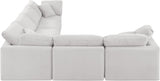 Indulge Velvet Sectional Cream from Meridian - Luna Furniture