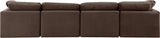 Indulge Velvet Sofa Brown from Meridian - Luna Furniture