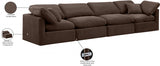 Indulge Velvet Sofa Brown from Meridian - Luna Furniture