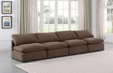 Indulge Velvet Sofa Brown from Meridian - Luna Furniture