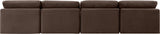 Indulge Velvet Sofa Brown from Meridian - Luna Furniture