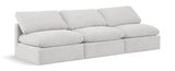 Indulge Velvet Sofa Cream from Meridian - Luna Furniture