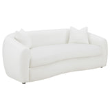 Isabella 2-piece Upholstered Tight Back Living Room Set White - 509871-S2 - Luna Furniture