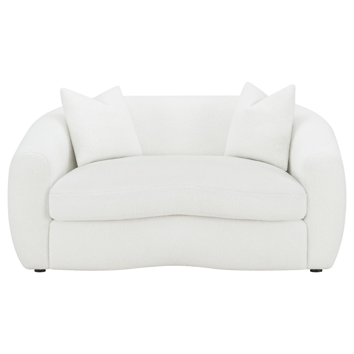 Isabella 3-Piece Upholstered Tight Back Living Room Set White from Coaster - Luna Furniture