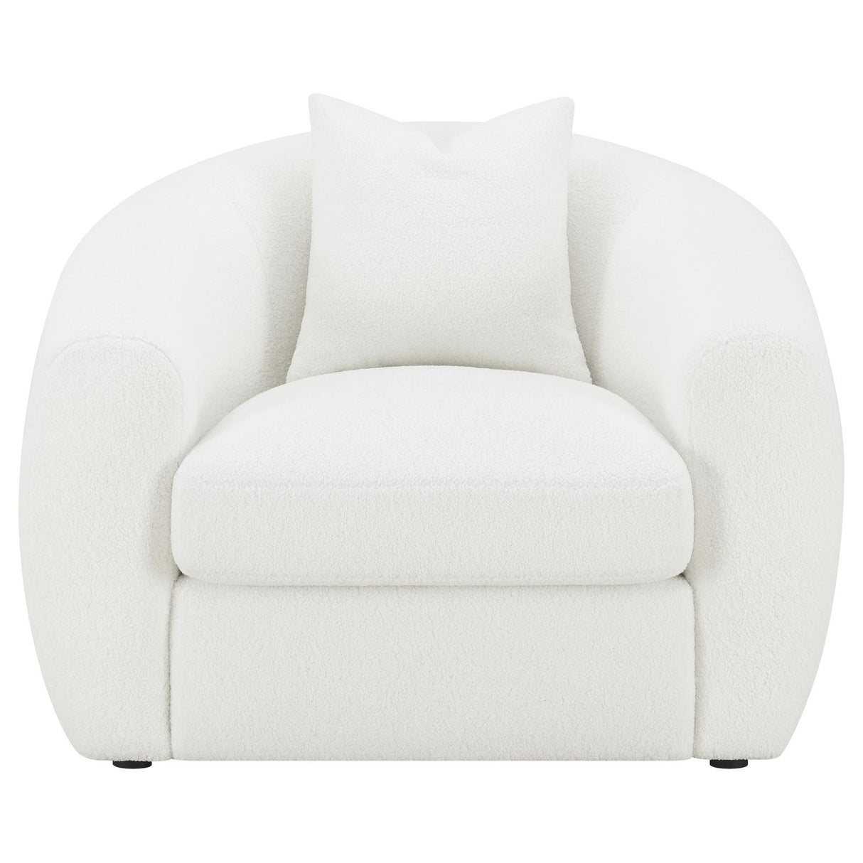 Isabella 3-Piece Upholstered Tight Back Living Room Set White from Coaster - Luna Furniture