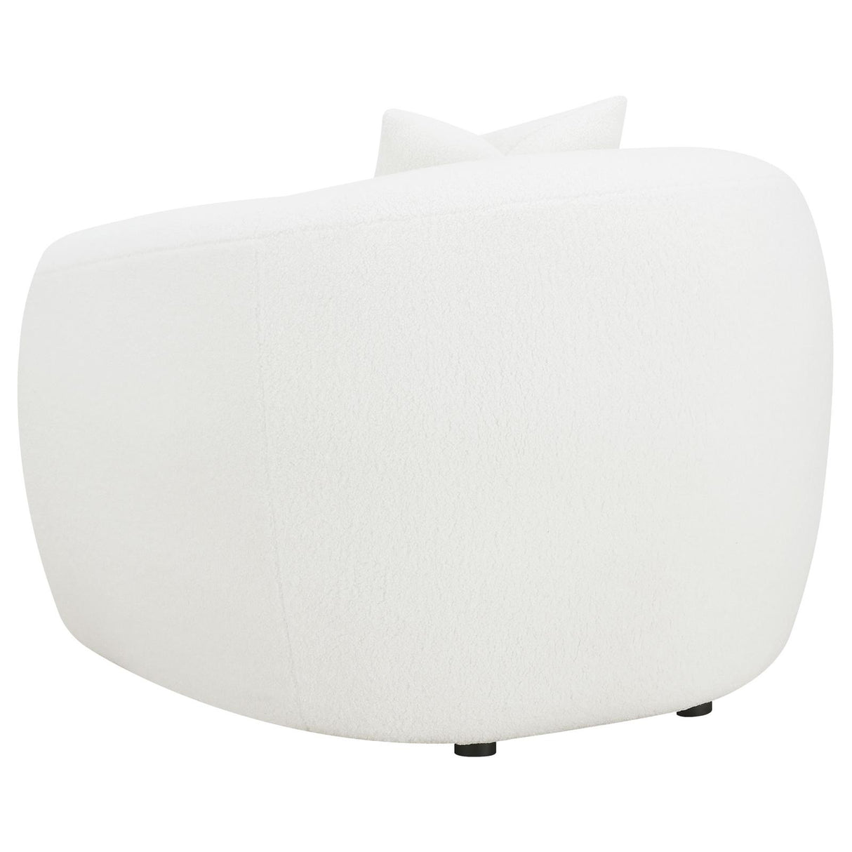 Isabella Upholstered Tight Back Chair White - 509873 - Luna Furniture