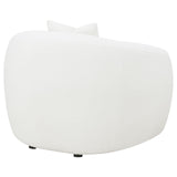 Isabella Upholstered Tight Back Chair White - 509873 - Luna Furniture