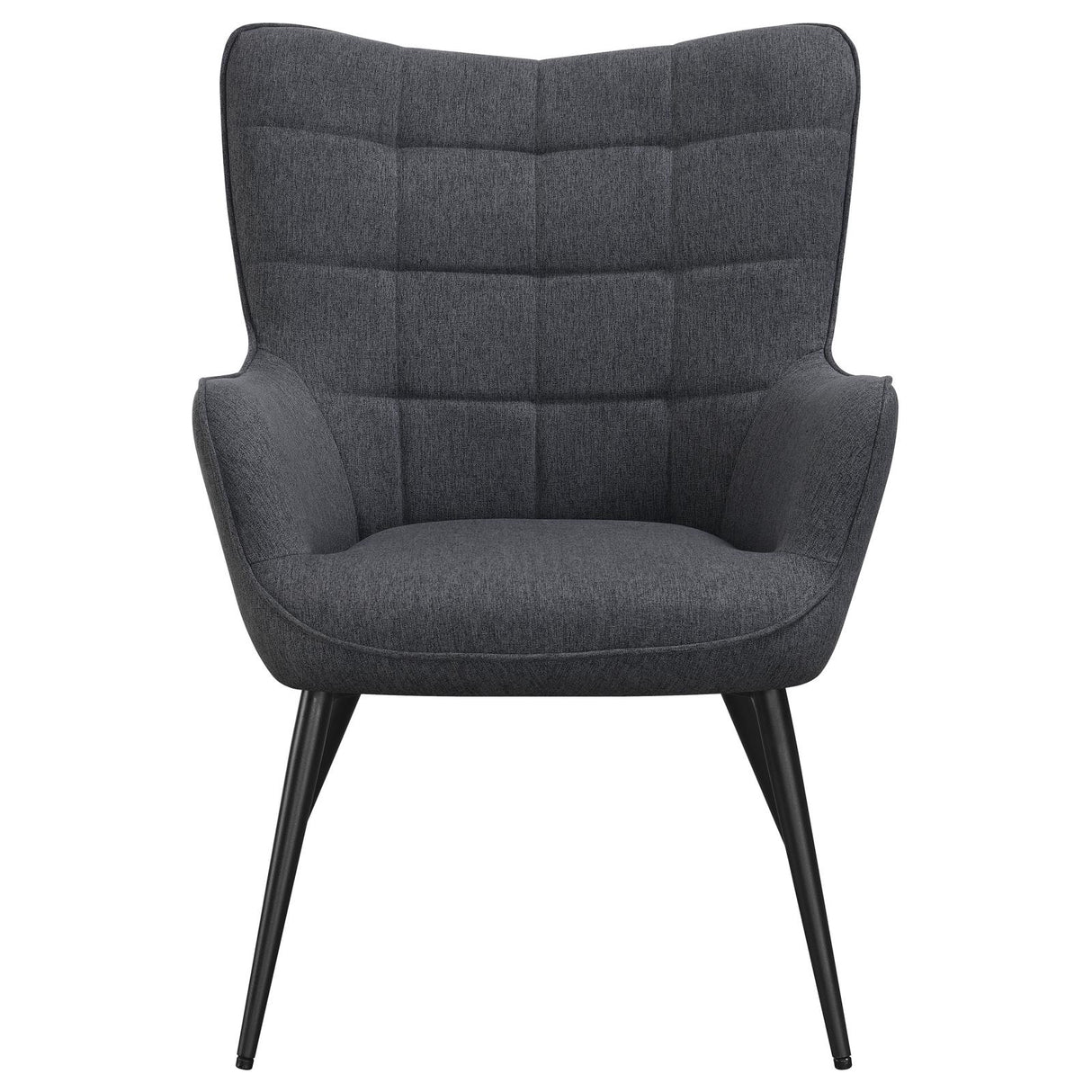 Isla Upholstered Flared Arms Accent Chair with Grid Tufted from Coaster - Luna Furniture