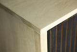 Ixora White Washed/Black 2-Door Accent Cabinet from Coaster - Luna Furniture