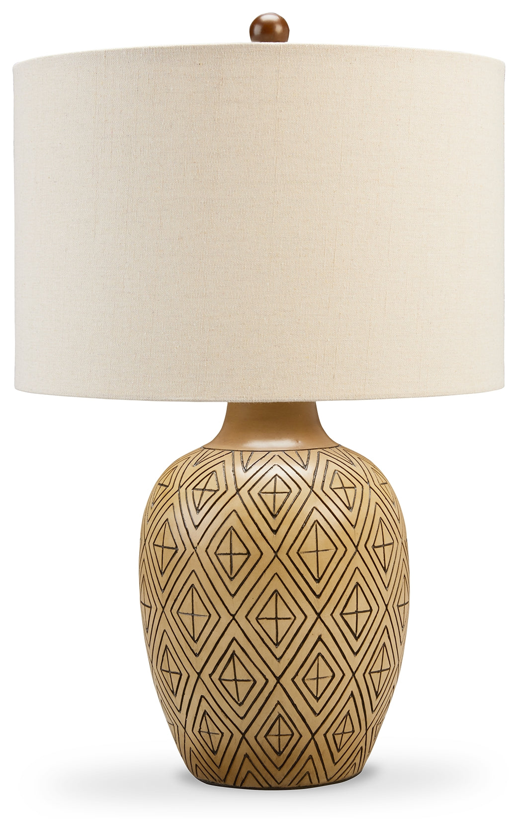 Jairgan Tan/Black Table Lamp from Ashley - Luna Furniture