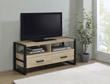 James 2-drawer Composite Wood 48" TV Stand Antique Pine - 704271 - Luna Furniture